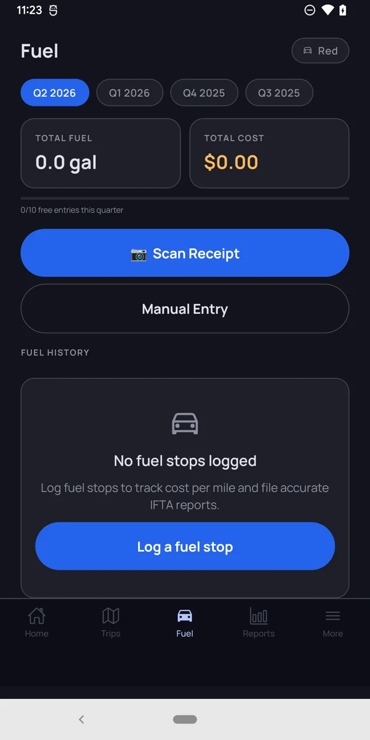 IFTAMiles app screenshot