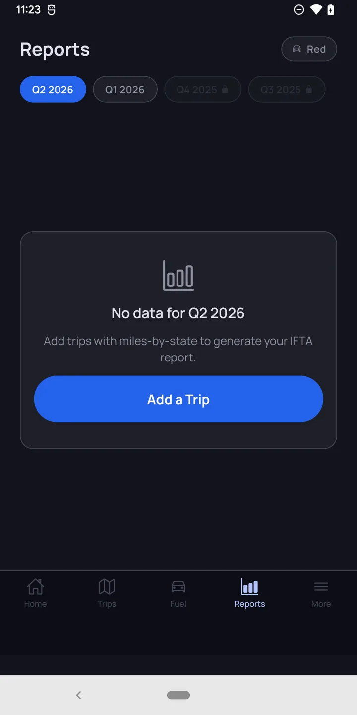 IFTAMiles app screenshot